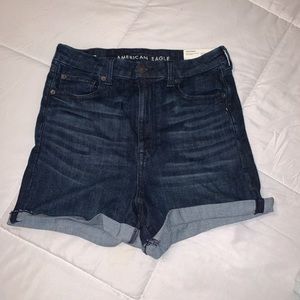 Aerie Super High Rise denim shorts